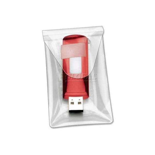 Cardinal Brands Cardinal 21140 HOLDit Poly USB Pockets, Clear, Pack of 6 21140 - main